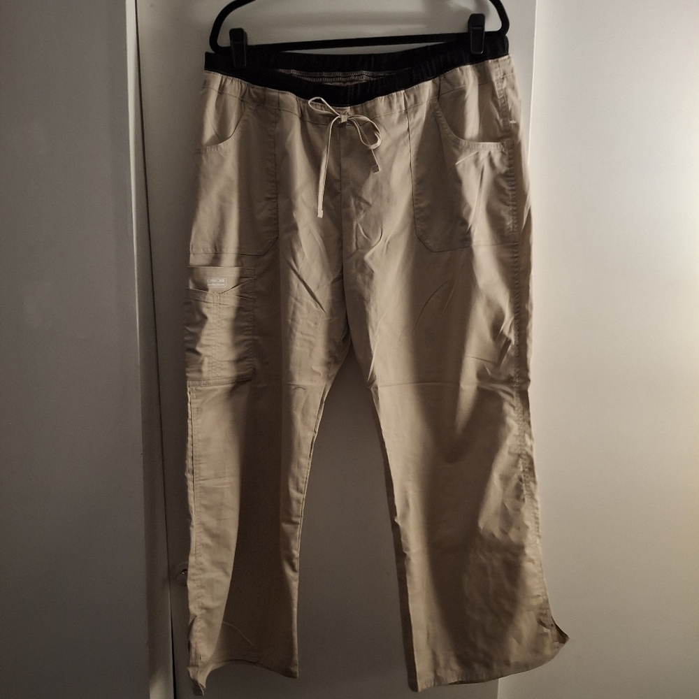 Cherokee Workwear Men's Tan Casual Cargo Pants